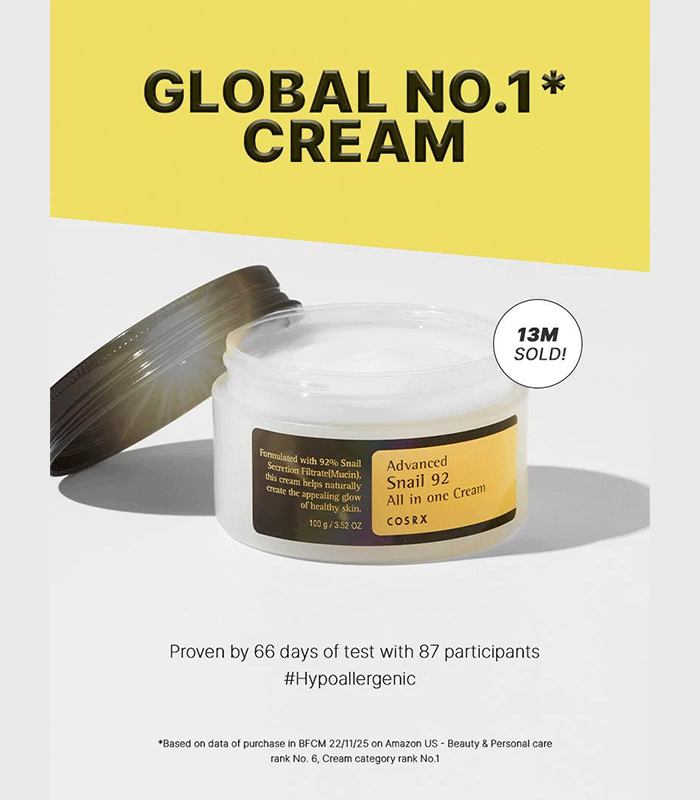 COSRX Advanced Snail 92 All in one Cream 100ml - Image 6