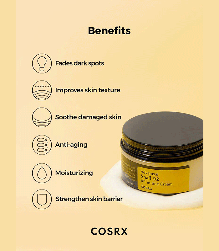 COSRX Advanced Snail 92 All in one Cream 100ml - Image 7