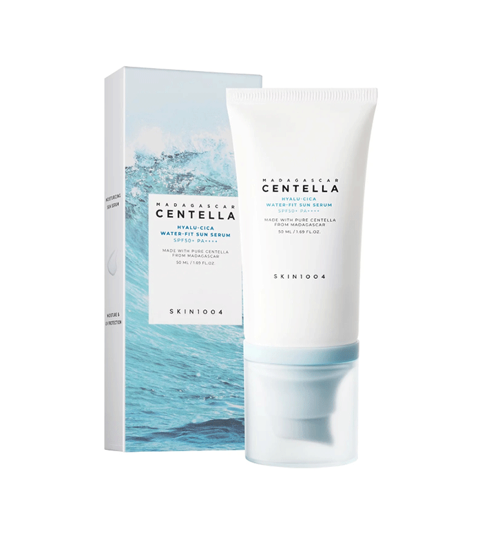 MADAGASCAR CENTELLA HYALU-CICA WATER-FIT SUN SERUM SPF50+ PA++++ SKIN1004 - Image 2