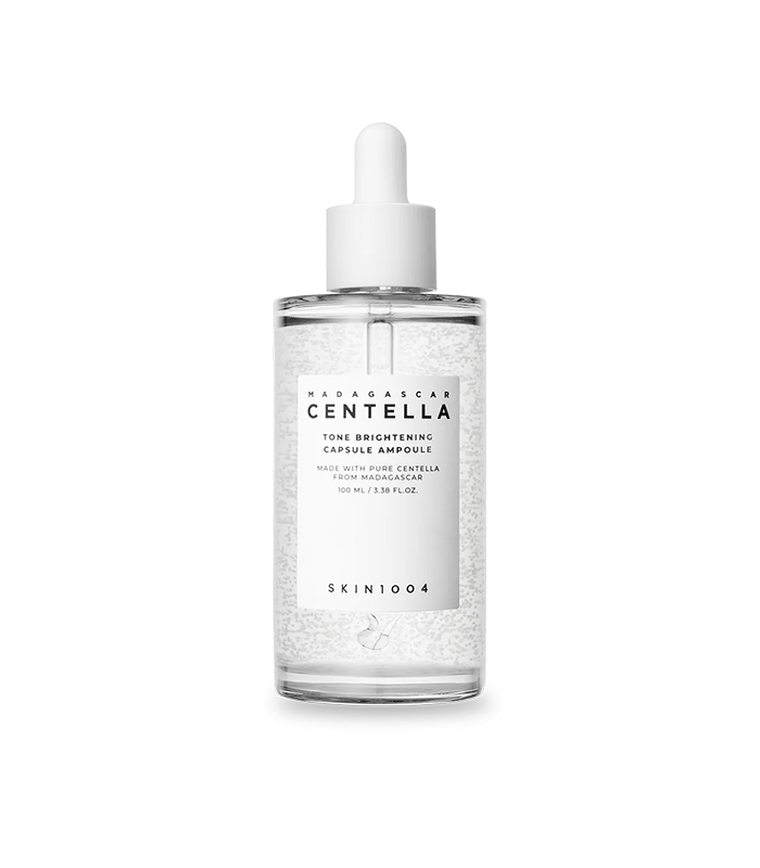 A close-up of tone brightening capsule ampoules