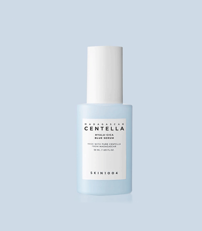 Madagascar Centella Hyalu-Cica Blue Serum - Nourishing skincare for radiant skin. Centella asiatica and hyaluronic acid formula.