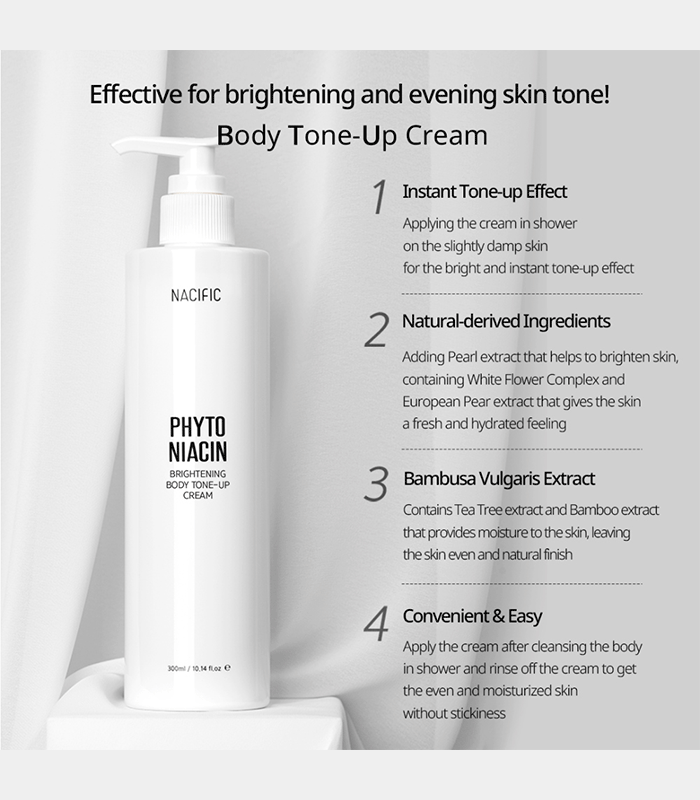 NACIFIC Phyto Niacin Brightening Body Tone-Up Cream 300ml - Image 4