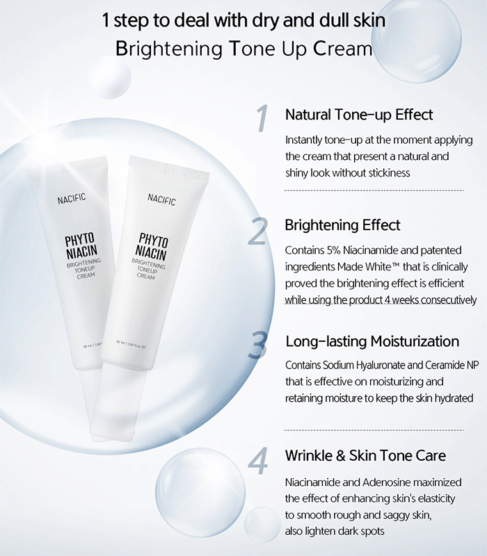 NACIFIC Phyto Niacin Brightening Tone-up Cream 50ml - Image 3